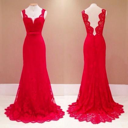Prom Dresses,evening Dress,red Prom..