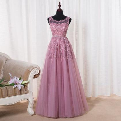 Prom Dresses,evening Dress, Prom Dress,a-line Pink..