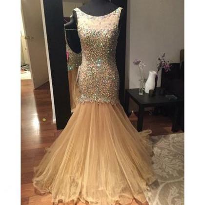 Prom Dresses,evening Dress, Prom Dress,golden Slim..