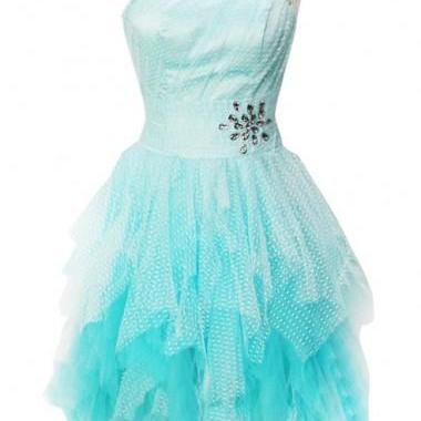 Homecoming Dresses,cute A-line One-shoulder Light..