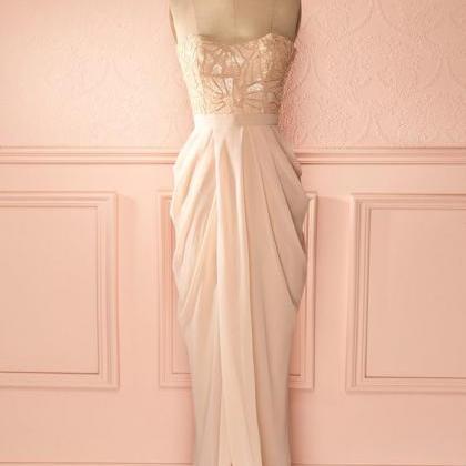 Prom Dresses,evening Dress,blush Pink Prom..