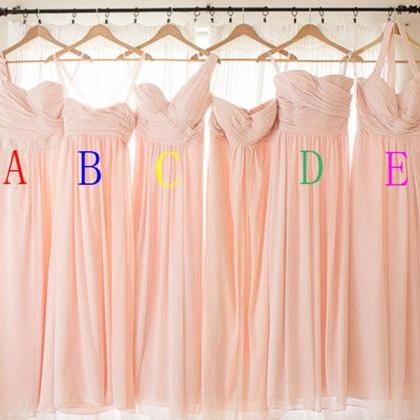 Blush Pink Bridesmaid Gown,pretty Bridesmaid..