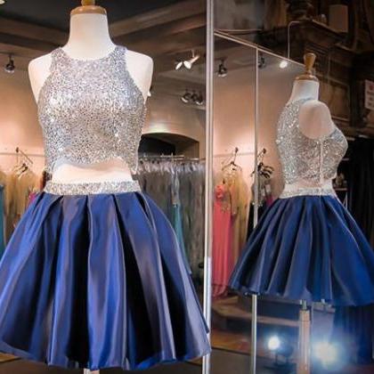 Homecoming Dresses,navy Blue Homecoming Dress,2..