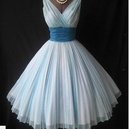 Tulle Homecoming Dress,homecoming Dresses,blue..