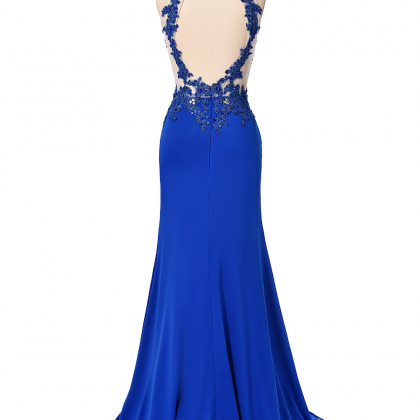 Prom Dresses,evening Dress,party Dresses,blue Prom..
