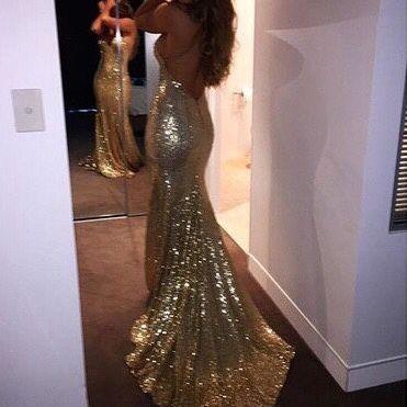 Prom Dresses,evening Dress,party Dresses,gold..