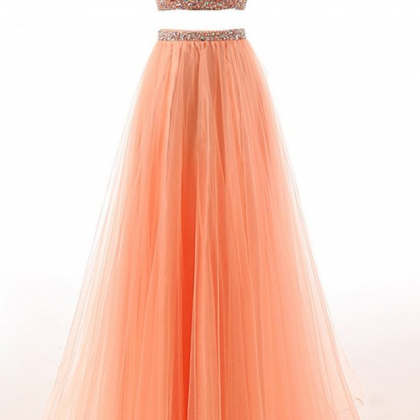 Sexy Long Prom Dress, Tulle Floor Length Prom..