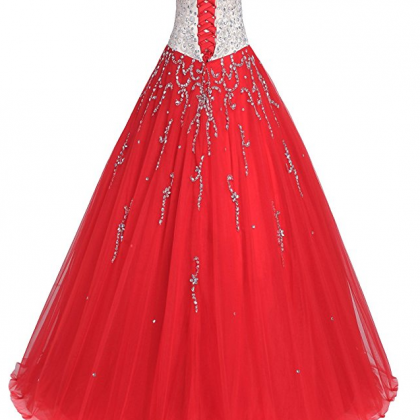 Prom Dresses Sweetheart Quinceanera Dresses Tulle..