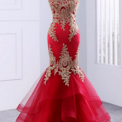 Mermaid Prom Dresses, Prom Dresses Prom Dresses Red, Dresses For Prom, Floor Length Prom Dresses, Sexy Prom Dresses