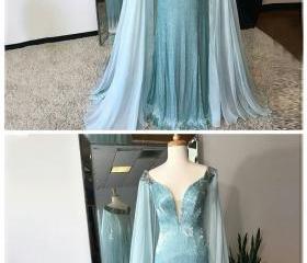 Dark Blue Faux-Wrap Deep V Sheath Homecoming Dress