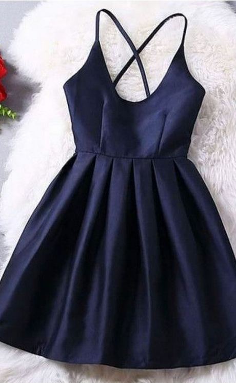 Short Homecoming Dress Navy Blue Homecoming Dress, Cute Homecoming Dress, Party Dress