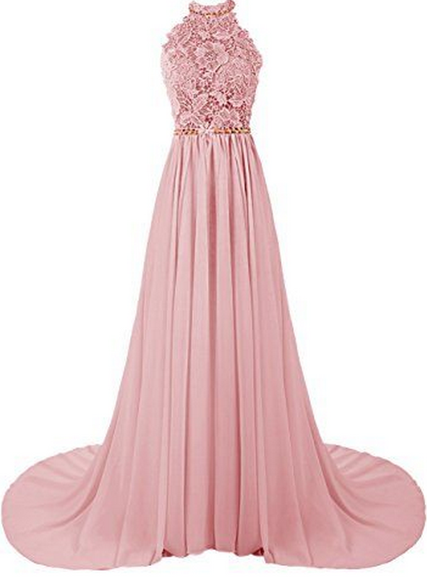 New Arrival Prom Dress,Pink Lace Long Prom Dresses,elegant Aline Lace