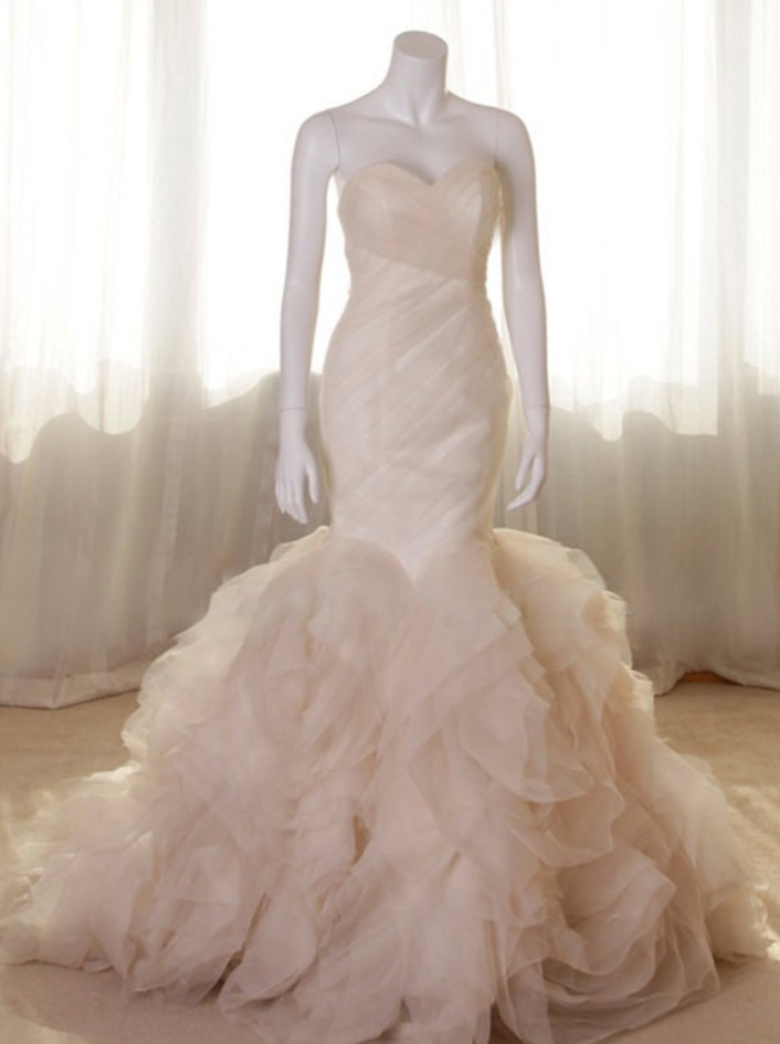 White Wedding Dress Bridal Gown,mermaid Bridal Gowns,wedding Dress, Modest Mermaid Wedding Dresses