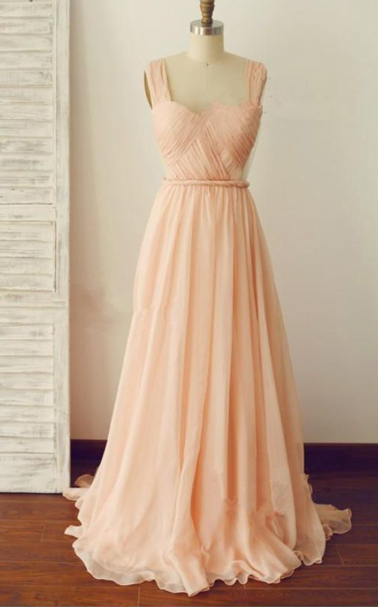 Pink Bridesmaid Dress,long Bridesmaid Dress,backless Bridesmaid Dress, Prom Dress