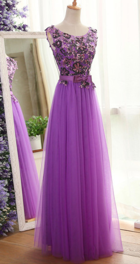 A Line Evening Dress,elegant Prom Dress,tulle Floor Length Prom Dresses,long Prom Dresses