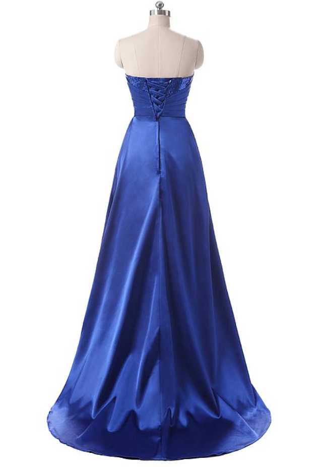 Matcha A-Line Sweetheart Neckline Stretch Satin Dress main image 1
