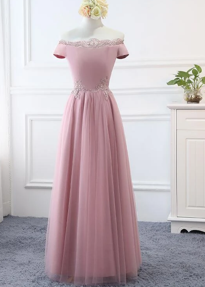 rush order bridesmaid dresses Off Shoulder Royal Blue Satin Appliques Long Mermaid Custom Bridesmaid  Dresses , BN1173