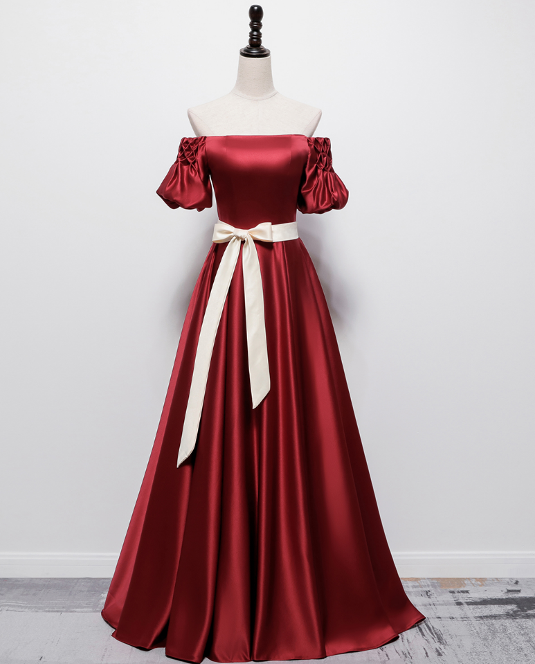 Prom Dresses,high-quality Texture Satin Bridal Dress, One-shoulder Slimming Banquet Evening Dress