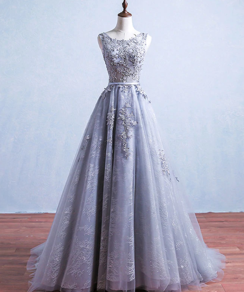 Prom Dresses, Tulle Lace Long Prom Dress, Bridesmaid Dress
