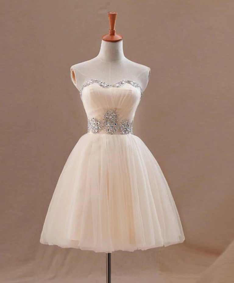 Homecoming Dresses,A Line Tulle Short Prom Dress, Homecoming Dress