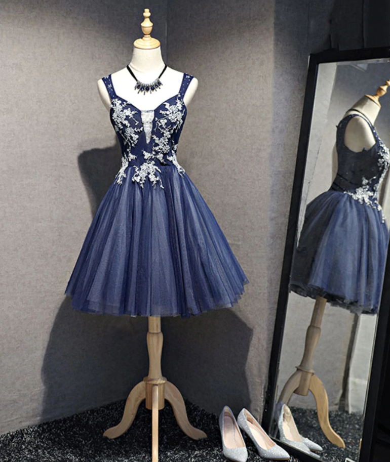 Homecoming Dresses,high Quality Tulle Beading Short Prom Dress, Homecoming Dress