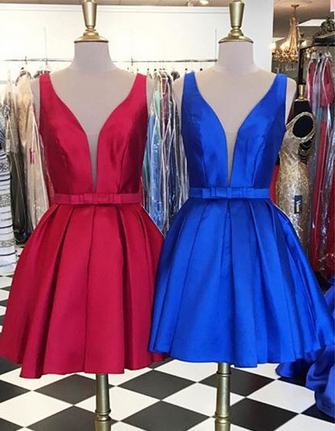 Cute Homecoming Dress, Fashion Homecoming Dress,short Prom Dress,simple Homecoming Gowns, V Neck Homecoming Dresses,sheer Back Prom Dresses