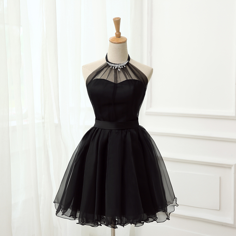 black cute short dresses Kawaii Slim Fitted Side Slit Dress - Kawaii Fashion Shop up days A-line Strapless Black Cute Homecoming
