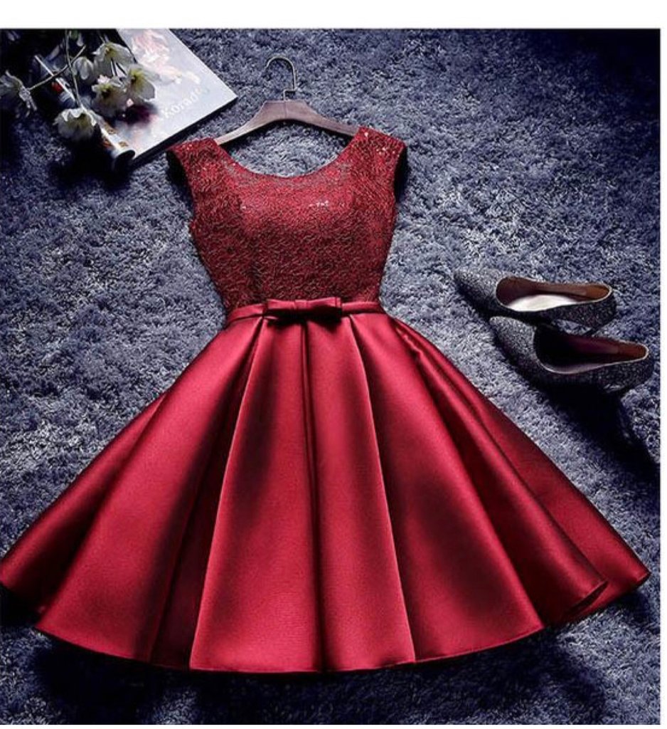 burgundy satin homecoming dress Elegant Off-Shoulder A-Line Satin Burgundy Short Prom & Homecoming Dress