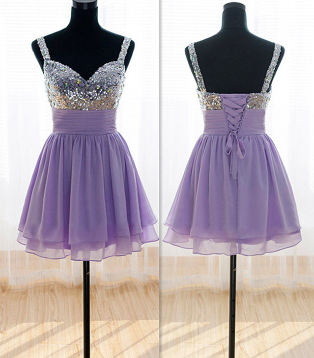Cute Lace Up Black Short Mini Tulle Dress