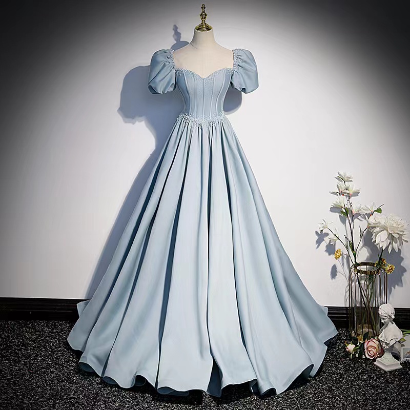 Cute ,blue Party Dress,off Shouder Prom Dress ,princess Ball Gown Dress,sweet Quinceanera Dress