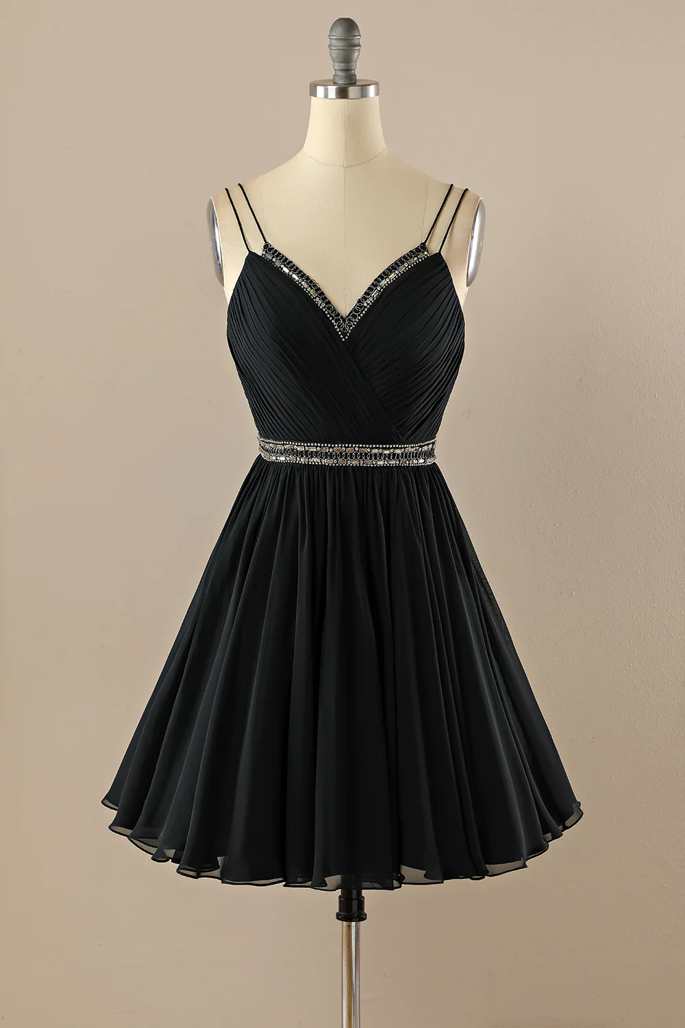 V Neck Little Black Dress Evening Dress Homecoming Dresses