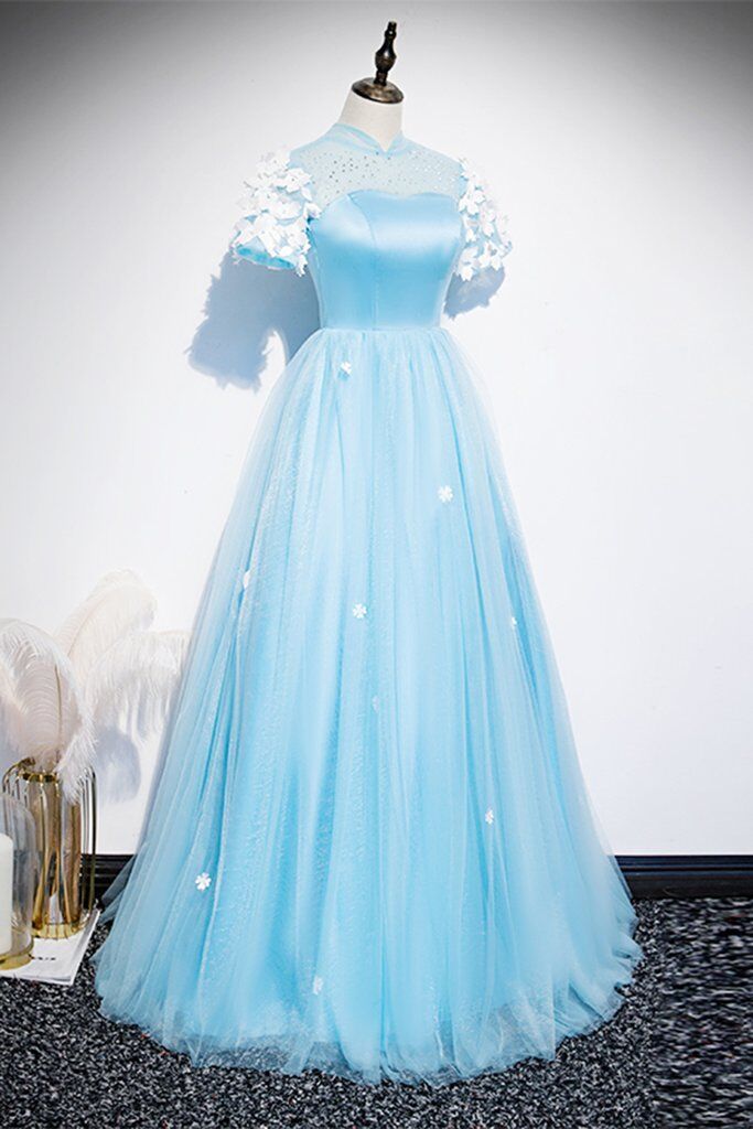 senior formal dresses PM459, Luxury Lilac Mermaid Prom Dresses, Applique Beaded Senior Prom prommirror