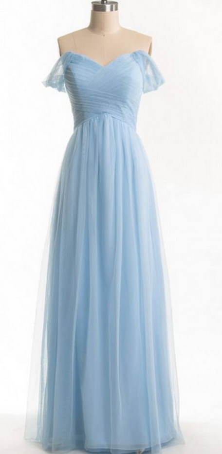 Prom Dresses,elegant A Line Tulle Formal Prom Dress, Beautiful Long Prom Dress