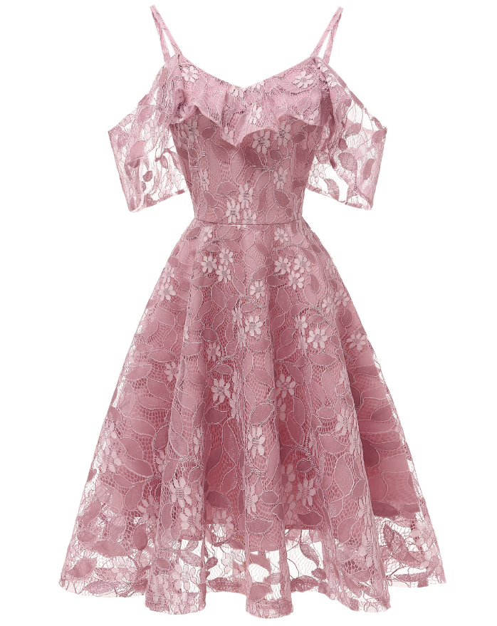 chinese dress ladies Soft Ivory Vintage Lace Dress main image 0