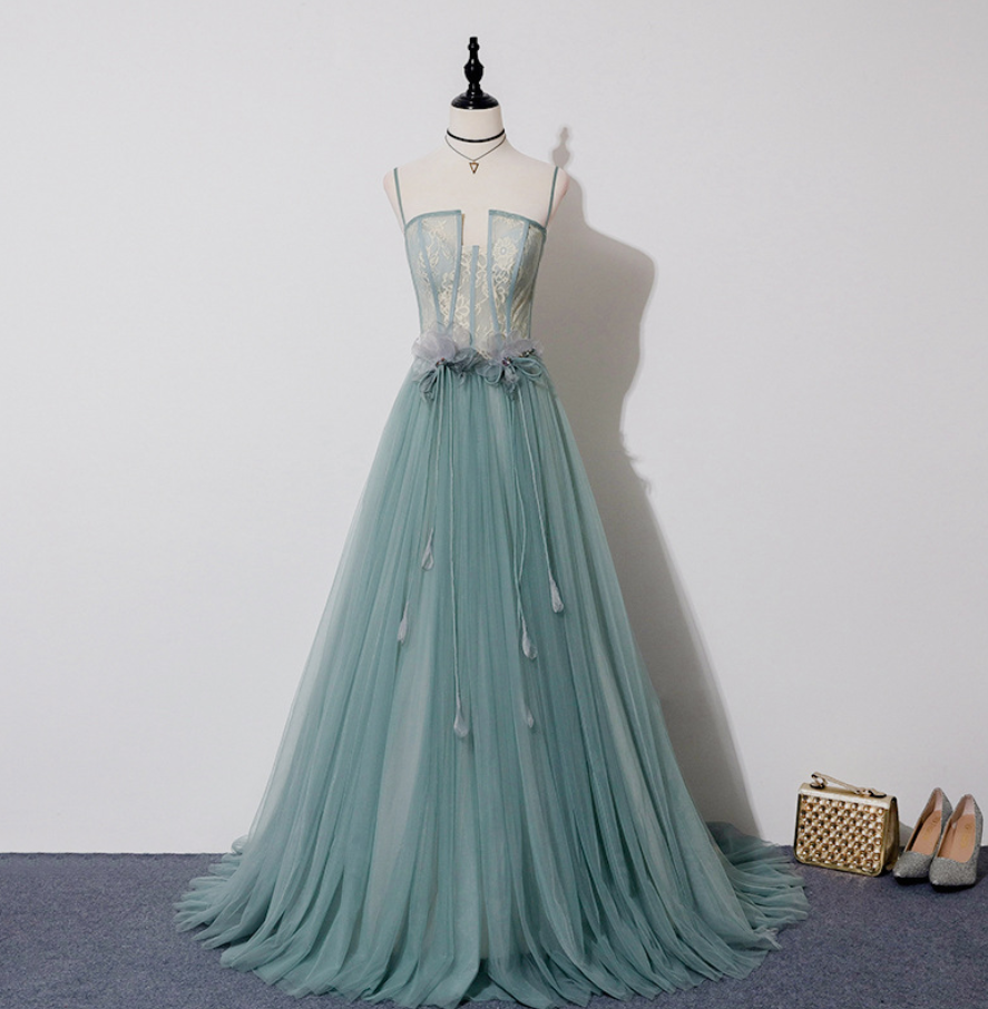 Prom Dresses,spaghetti Strap Prom Dress,elegant Eveninng Dress,unique Party Dress