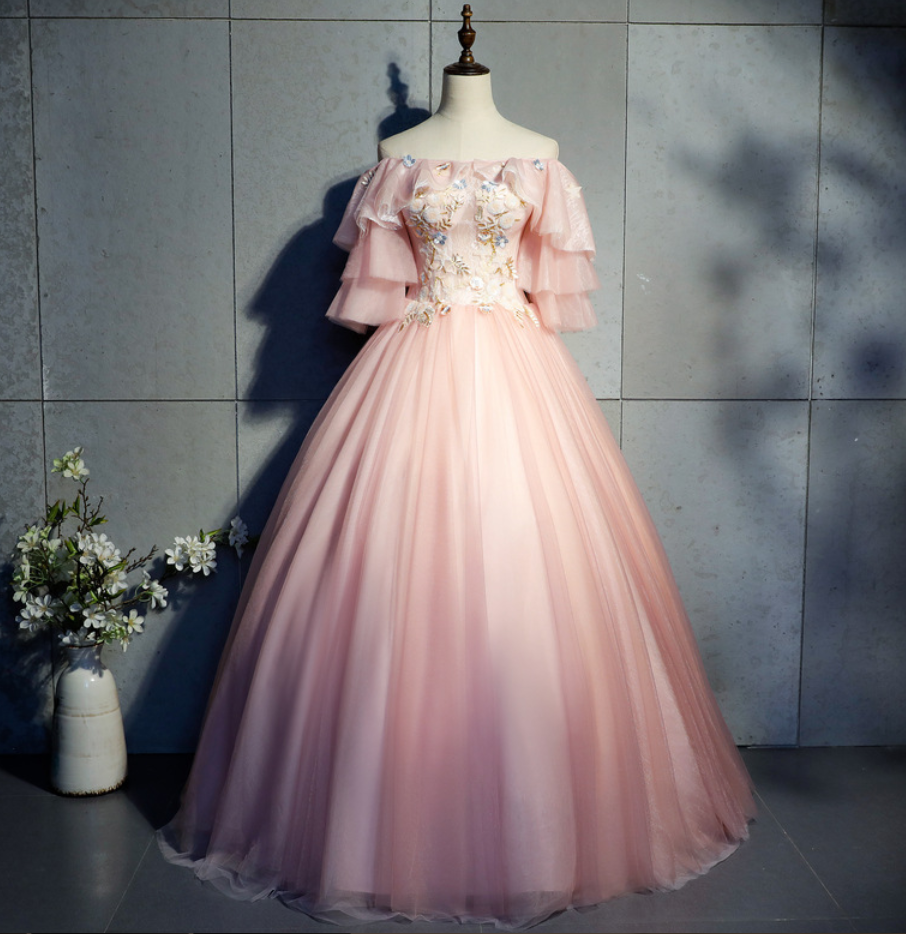 Prom Dresses,sweet Temperament Dresses, Pink Prom Dresses, Party Dresses, Bar Mitzvah Dresses