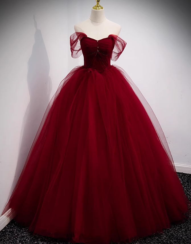 Prom Dresses, High-end Demure Celebrity Red Saree Evening Gowns