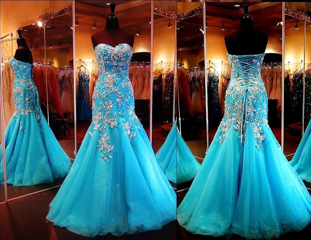 Mermaid Style Prom Party Formal Sexy Long Evening Pageant Dress Custom Make