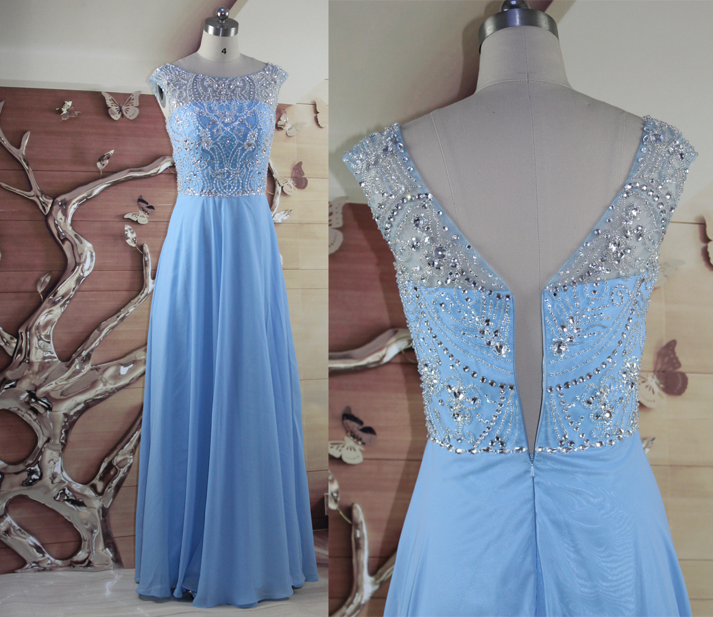 Blue Prom Dresses,chiffon Prom Gowns,sparkle Prom Dresses,long Party Dresses,simple Prom Dress,elegant Evening Gowns,modest Prom Gowns,beaded