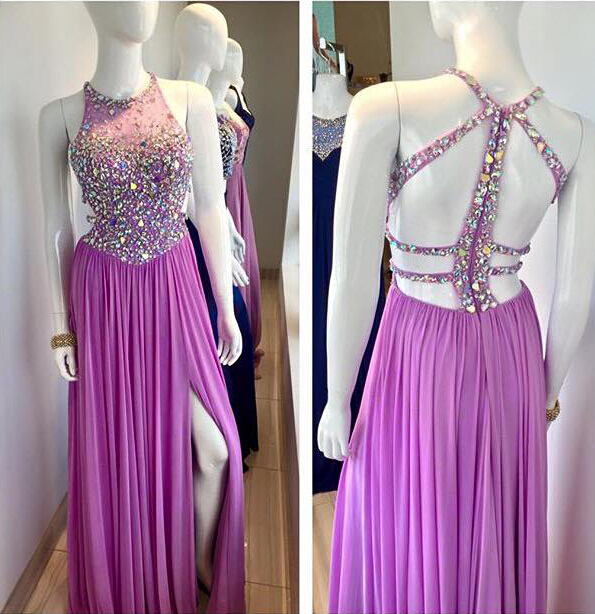 Prom Dresses,beaded Evening Dress,sexy Prom Dress,beading Prom Dresses,backless Prom Gown,elegant Prom Dress,open Back Evening Gowns,long Party
