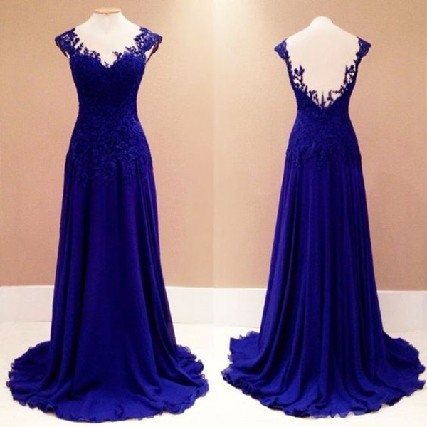 Lace Prom Gown, Fashion Prom Dresses,royal Blue Evening Gowns,lace Party Dresses,evening Gowns,long Formal Dress For Teens