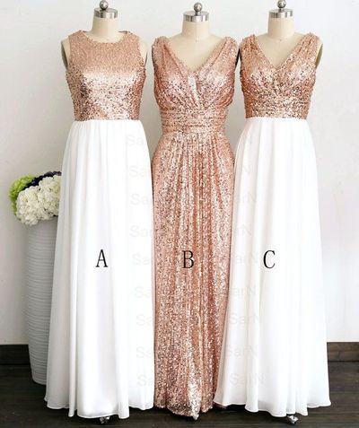 Long Bridesmaid Dress,sequin Bridesmaid Dress,custom Made Bridesmaid Dress,a-line Bridesmaid Dress,elegant Bridesmaid Dress