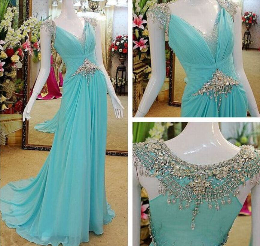 Prom Dresses,evening Dress,luxury Exquisite Cap Sleeves Beading Court-train For Women Party Gown, Long Prom Dress, Long Evening Dresses