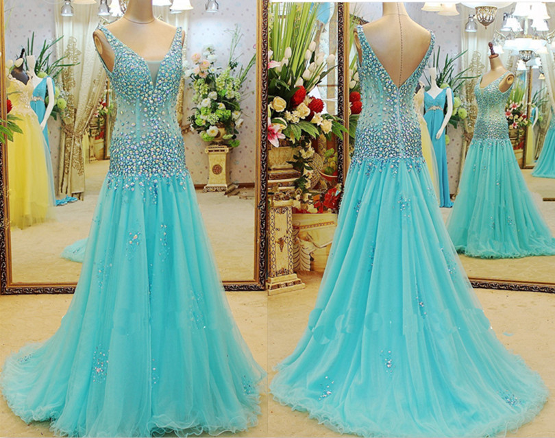 Prom Dresses,evening Dress,blue Prom Dress, Long Prom Dress, Prom Dress, 2017 Prom Dress, Mermaid Prom Dress
