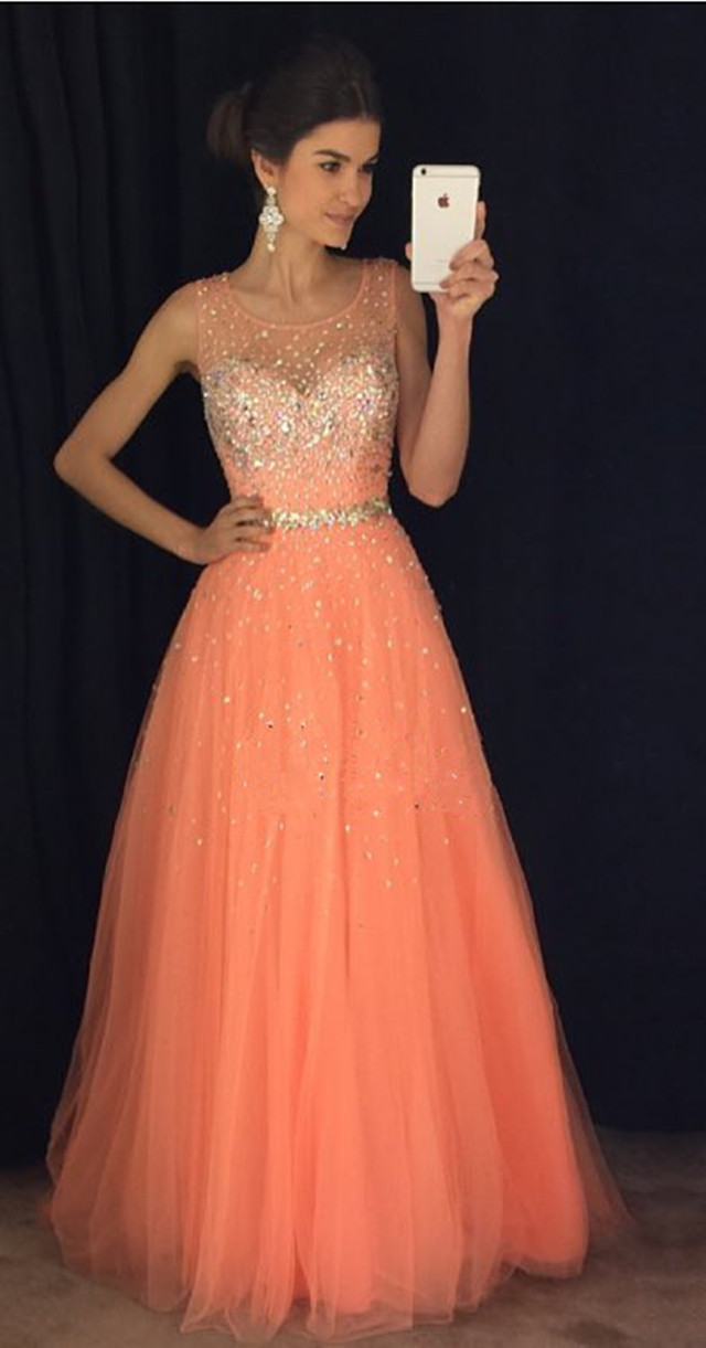 prom dresses coral