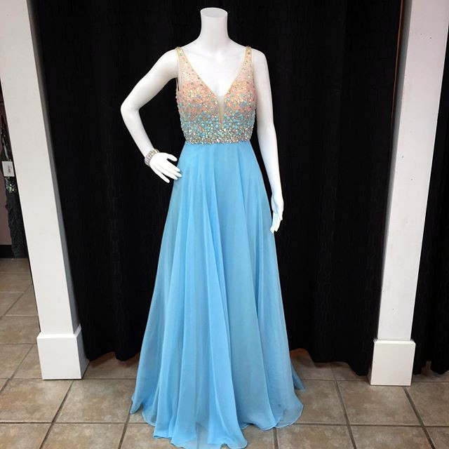 Prom Dresses,evening Dress, Prom Dress,modest Prom Dress,long Chiffon V Neck Crystal Beaded Prom Dresses Floor Length 2017