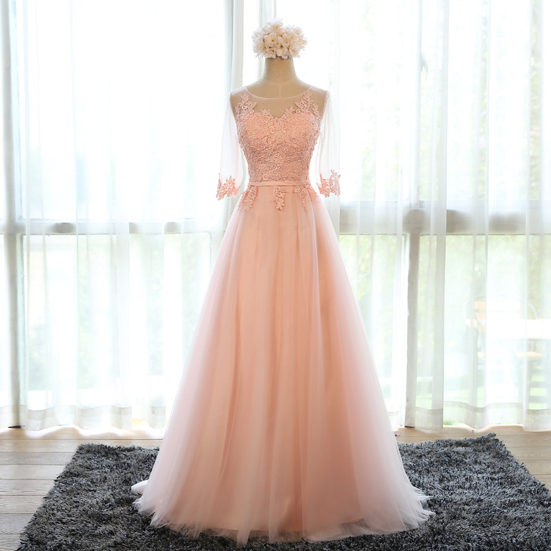 Prom Dresses,evening Dress,pink Bridesmaid Dress,chiffon Evening Dress,long Prom Dress,formal Dress,women's Long Party Dress,bridesmaid