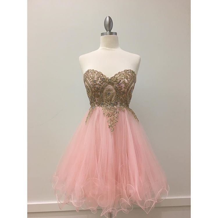 Homecoming Dresses, Pink Homecoming Dresses,tulle Sweet 16 Dress,sexy Homecoming Dress,cute Cocktail Dress