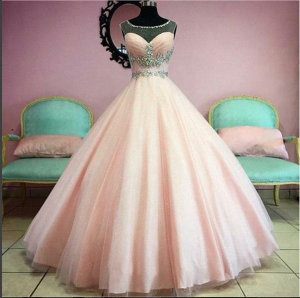 Prom Dresses,evening Dress, Prom Dress,amazing Pink A-line Beading Long Prom Dress,evening Dress,formal Dress