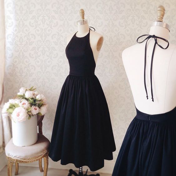 Prom Dresses,evening Dress, Prom Dress,cute Prom Dresses,a-line Black Cocktail Dress For Prom ,party Dress